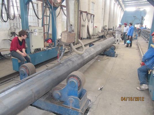 Máy Pole ánh sáng / dây chuyền sản xuất cột ánh sáng với biến tần ABB