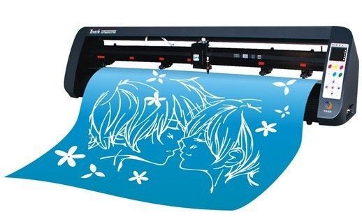 Film Desktop Servo Motor Cutting Plotter 24'' with Optical Eye , USB Output